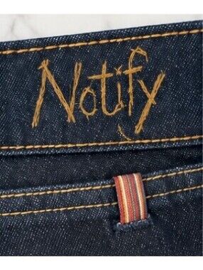 Notify Women's Dark Blue Straight Leg Jeans Size 29, Made in Italy - Never Worn